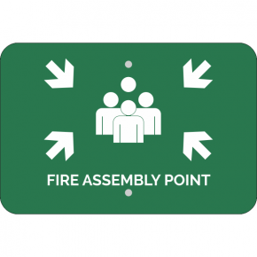 Horizontal Fire Assembly Point Sign