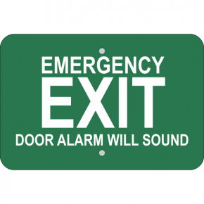 Horizontal Door Alarm Emergency Exit Sign