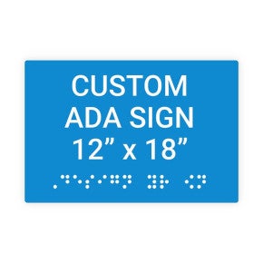 ADA Sign Horizontal 12 in x 18 in