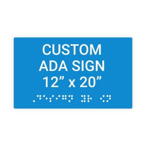 ADA Sign Horizontal 12 in x 20 in