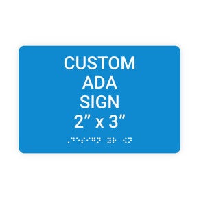 ADA Sign Horizontal 2 in x 3 in