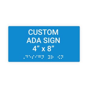 ADA Sign Horizontal 4 in x 8 in