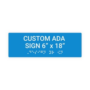 ADA Sign Horizontal 6 in x 18 in