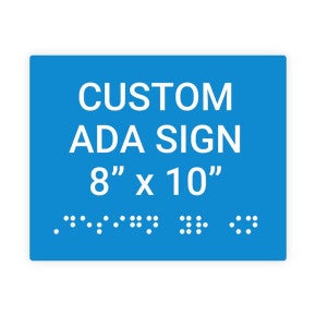 ADA Sign Horizontal 8 in x 10 in