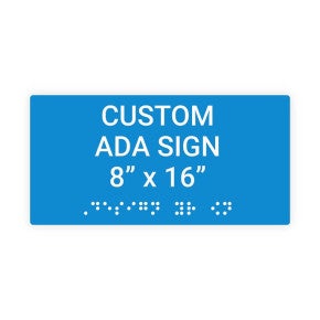 ADA Sign Horizontal 8 in x 16 in