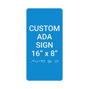 ADA Sign Vertical 16 in x 8 in