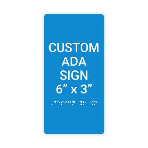 ADA Sign Vertical 6 in x 3 in