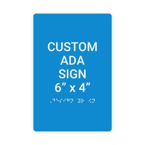 ADA Sign Vertical 6 in x 4 in