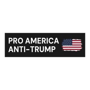 Anti-Trump Political Bumper Sticker