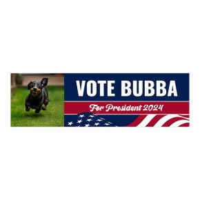 Custom Photo Political Bumper Sticker