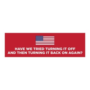 American Flag | Funny Political Bumper Sticker