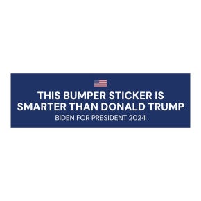 Smarter Than Trump | Funny Political Bumper Sticker