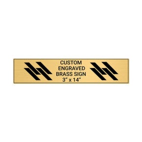 Horizontal Engraved Heavy Brass Signs 3