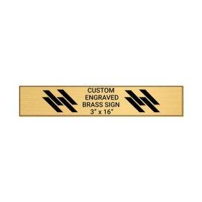 Horizontal Engraved Heavy Brass Signs 3