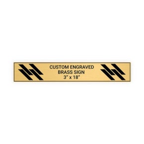 Horizontal Engraved Heavy Brass Signs 3