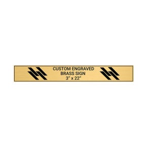 Horizontal Engraved Heavy Brass Signs 3