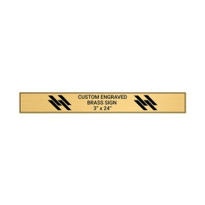 Horizontal Engraved Heavy Brass Signs 3