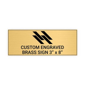 Horizontal Engraved Heavy Brass Signs 3
