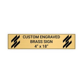 Horizontal Engraved Heavy Brass Signs 4