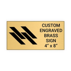 Horizontal Engraved Heavy Brass Signs 4