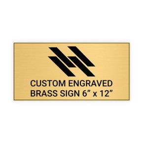 Horizontal Engraved Heavy Brass Signs 6