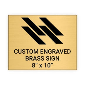 Horizontal Engraved Heavy Brass Signs 8