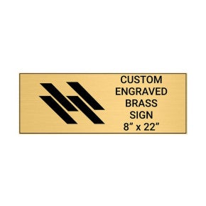 Horizontal Engraved Heavy Brass Signs 8
