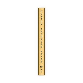Vertical Engraved Heavy Brass Signs 10
