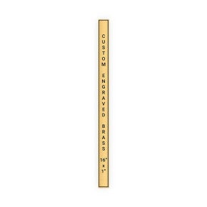 Vertical Engraved Heavy Brass Signs 16