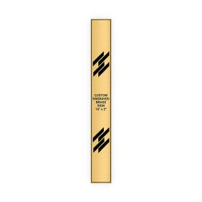 Vertical Engraved Heavy Brass Signs 16