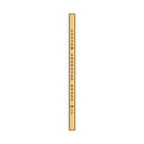 Vertical Engraved Heavy Brass Signs 18