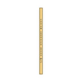 Vertical Engraved Heavy Brass Signs 20
