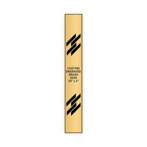 Vertical Engraved Heavy Brass Signs 20