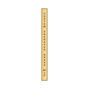 Vertical Engraved Heavy Brass Signs 24