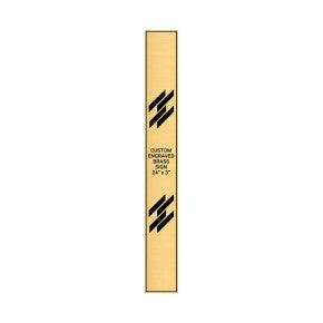Vertical Engraved Heavy Brass Signs 24