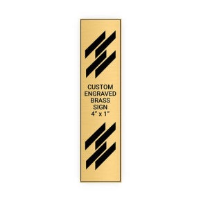 Vertical Engraved Heavy Brass Signs 4