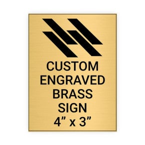 Vertical Engraved Heavy Brass Signs 4