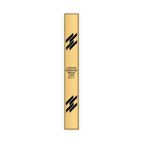 Vertical Engraved Heavy Brass Signs 8