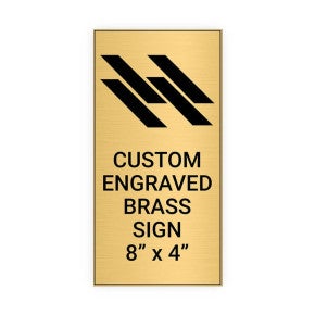 Vertical Engraved Heavy Brass Signs 8