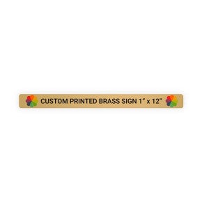 Horizontal Full Color Brass Signs 1