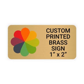 Horizontal Full Color Brass Signs 1
