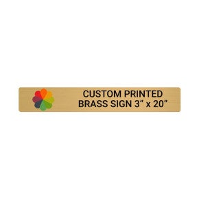 Horizontal Full Color Brass Signs 3