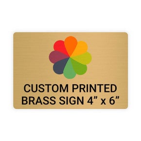Horizontal Full Color Brass Signs 4