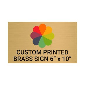 Horizontal Full Color Brass Signs 6