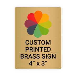Vertical Full Color Brass Signs 4