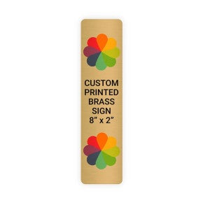 Vertical Full Color Brass Signs 8