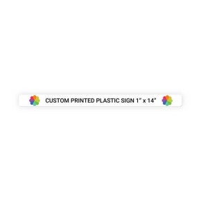 Color Sign Horizontal 1 in x 14 in