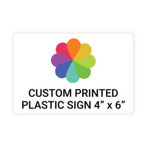 Color Sign Horizontal 4 in x 6 in
