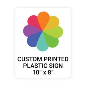 Color Sign Vertical 10 in x 8 in