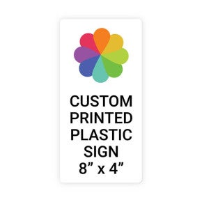 Color Sign Vertical 8 in x 4 in